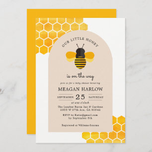 Invitation Notre petit miel est sur le chemin Baby shower