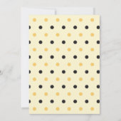 Invitation Notre petit miel fait un anniversaire d'abeilles (Dos)