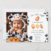 Invitation Notre Petit Nugget Est En Train De Devenir Un Anni (Devant)