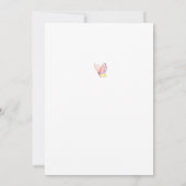 Invitation Notre Petit Papillon (Dos)