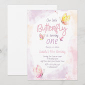 Invitation Notre Petit Papillon (Devant / Derrière)