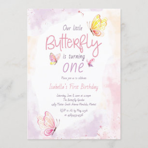 Invitation Notre Petit Papillon