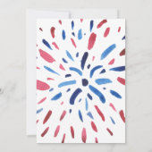 Invitation Notre petit pétard 4 juillet Anniversaire de enfan (Dos)