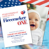 Invitation Notre petit pétard devient patriotique