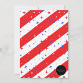 Invitation Notre petit pétard devient un anniversaire (Dos)