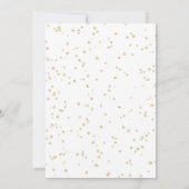 Invitation Notre Petit Pétard Jaune 1ère Fête d'Anniversaire (Dos)