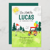 Invitation Notre Petit Pro Swing Parte-tee Kids Golf Annivers (Devant / Derrière)