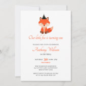 Invitation Notre petit renard Anniversaire (Devant)