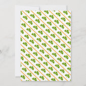 Invitation Notre petit shamrock fait deux fêtes d'anniversair (Dos)