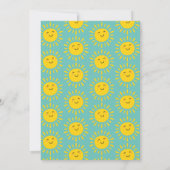 Invitation Notre petit soleil 1er anniversaire (Dos)