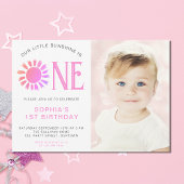 Invitation Notre Petit Soleil 1er Anniversaire Photo