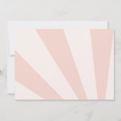 Invitation Notre petit soleil 1er anniversaire Rainbow Photo (Dos)