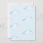 Invitation Notre Petit Soleil Cute Blue Boy Anniversaire (Dos)