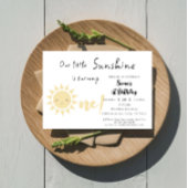 Invitation Notre petit soleil devient un joli anniversaire