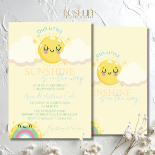 Invitation Notre Petit Soleil Est En Route Baby Shower