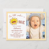 Invitation Notre petit soleil est un mignon garçon Photo Anni (Devant)