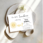 Invitation Notre Petit Soleil Fait Son Premier Anniversaire C