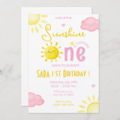 INVITATION NOTRE PETIT SOLEIL FAIT UN ANNIVERSAIRE (Devant / Derrière)