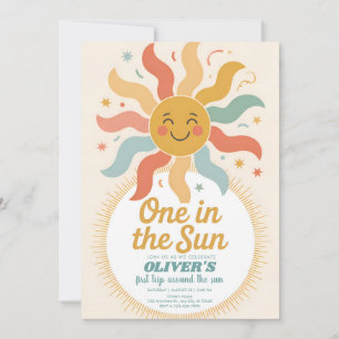 Invitation Notre Petit Soleil Fête Son Premier Anniversaire