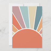 Invitation Notre Petit Soleil Tourne Un 2E Anniversaire (Dos)