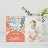 Invitation Notre Petit Sonshine Fête Un 2E Anniversaire (Debout devant)