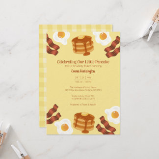 Invitation Notre petit thème de brunch pour petit déjeuner au