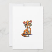 Invitation Notre Petit Tigre A 5 Enfants Anniversaire (Dos)