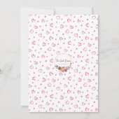 Invitation Notre petite amoureuse est en train de tourner un (Dos)