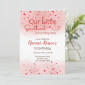 Invitation Notre petite amoureuse tourne un (Debout devant)