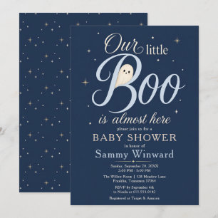 Invitation Notre petite Boo Baby Shower Halloween