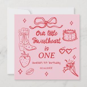 Invitation Notre petite chérie a un anniversaire