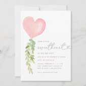 Invitation Notre petite chérie | Baby shower de Valentine (Devant)