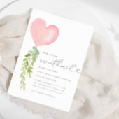 Invitation Notre petite chérie | Baby shower de Valentine