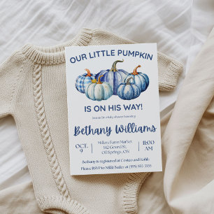 Invitation Notre petite citrouille est en route, Baby Shower