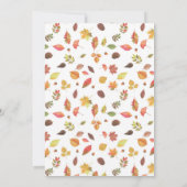 Invitation Notre Petite Citrouille fête d'anniversaire (Dos)