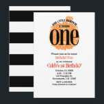 Invitation Notre petite citrouille fête son premier anniversa<br><div class="desc">Invitation à la fête du premier anniversaire de notre petite citrouille</div>