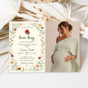 Invitation Notre petite coccinelle de bébé Shower d'amour