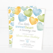 Invitation Notre petite conversation amoureuse coeur Annivers