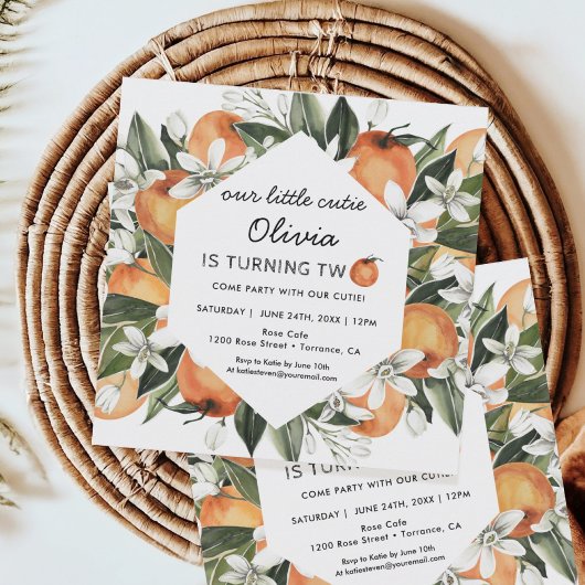 Invitation Notre petite coutume à deux ans de fête