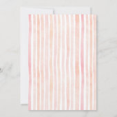 Invitation Notre petite crevette devient une aquarelle (Dos)