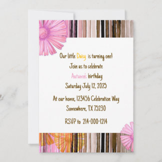 Invitation Notre petite Daisy
