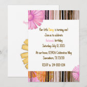 Invitation Notre petite Daisy  (Devant / Derrière)