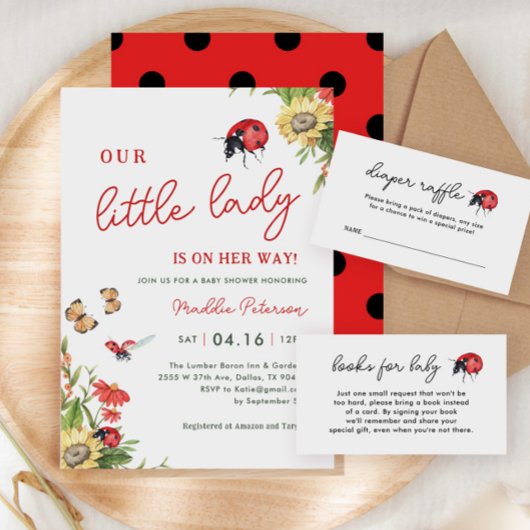 Invitation Notre Petite-Dame Est Sur Le Chemin Du Baby shower