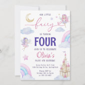 Invitation Notre petite fée magique Fête de conte de fées Arc (Devant)