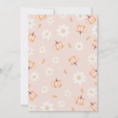 Invitation Notre Petite fête d'anniversaire Citrouille (Dos)