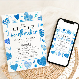 Invitation Notre petite fête d'anniversaire Heartbreaker Kids