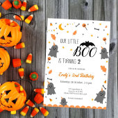 Invitation Notre Petite Fille Boo Halloween Anniversaire Chaq