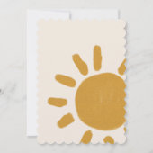 Invitation Notre petite fille Sunshine Boy Anniversaire (Dos)