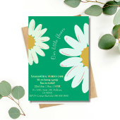 Invitation Notre petite fleur fait un anniversaire de jade fl