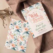 Invitation notre petite fleur sauvage 1er anniversaire